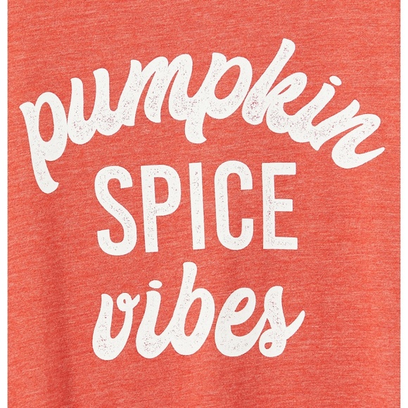 New Torrid Pumpkin Spice Vibes Slim Fit Crew Tee - Picture 4 of 4